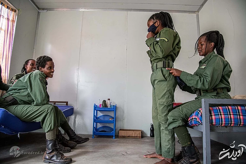 تصاویر/زنان محیط‌بانی که جان خود را برای حیات‌وحش به خطر می‌اندازند